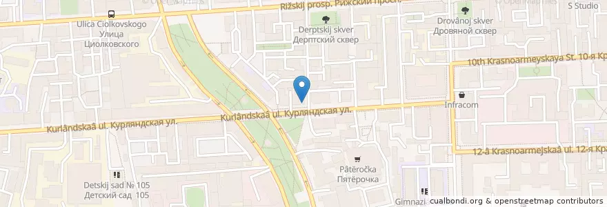 Mapa de ubicacion de Наша столовая en Rusland, Северо-Западный Федеральный Округ, Oblast Leningrad, Sint-Petersburg, Адмиралтейский Район.