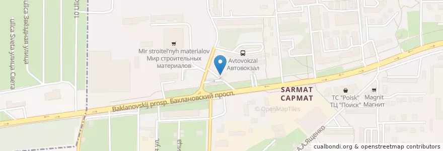 Mapa de ubicacion de Газпром en ロシア, 南部連邦管区, ロストフ州, Городской Округ Новочеркасск.