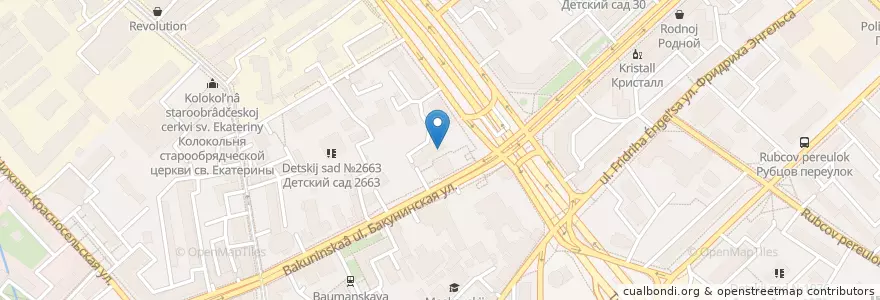 Mapa de ubicacion de ПСКБ en Rusia, Distrito Federal Central, Москва, Distrito Administrativo Central, Басманный Район.