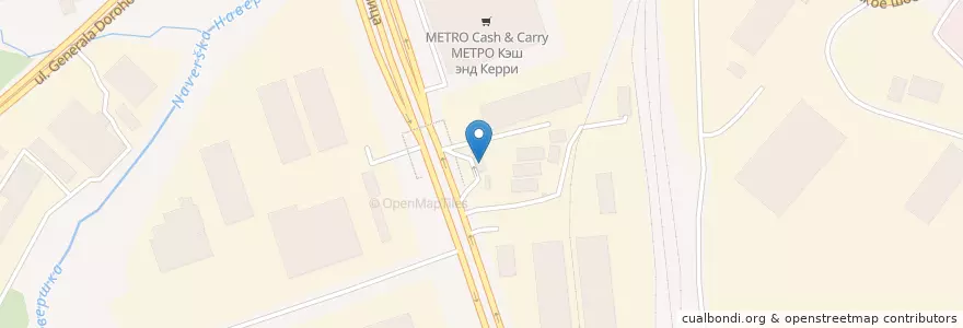 Mapa de ubicacion de Лукойл en Rusia, Distrito Federal Central, Москва, Западный Административный Округ, Район Очаково-Матвеевское.