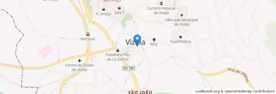 Mapa de ubicacion de Parque de Taxis en ポルトガル, ノルテ, Braga, Ave, Vizela, Caldas De Vizela.