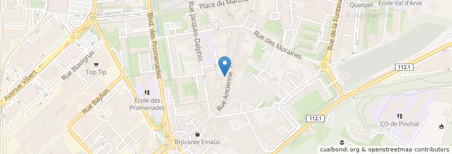 Mapa de ubicacion de Café de l'Aigle en Suisse, Genève, Genève, Carouge (Ge).