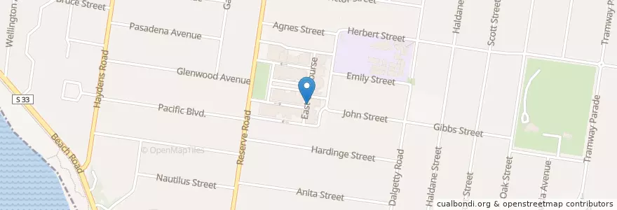 Mapa de ubicacion de Westpac en Австралия, Виктория, City Of Bayside.