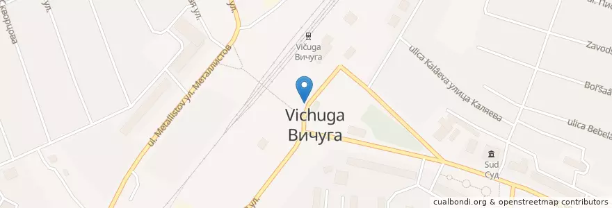 Mapa de ubicacion de Автовокзал Вичуга en Russia, Distretto Federale Centrale, Oblast' Di Ivanovo, Городской Округ Вичуга, Вичугский Район.