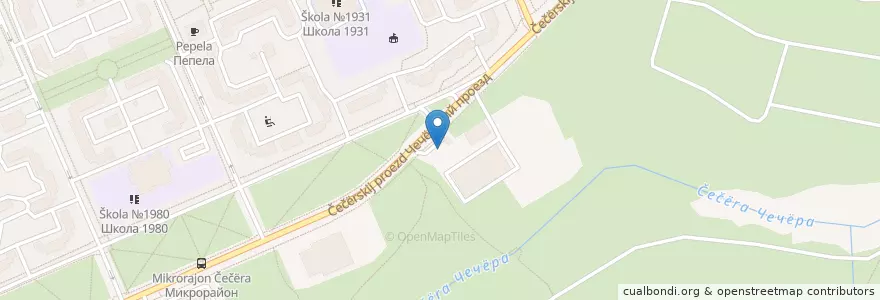 Mapa de ubicacion de Ойл шоп en Rússia, Distrito Federal Central, Москва, Юго-Западный Административный Округ, Yuzhnoye Butovo.