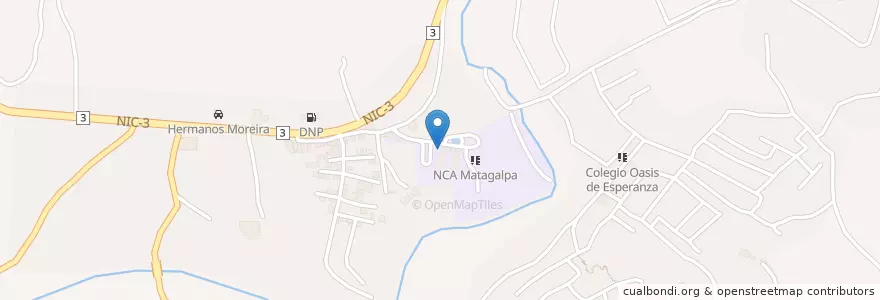 Mapa de ubicacion de NCA Matagalpa en ニカラグア, マタガルパ県, Matagalpa (Municipio).