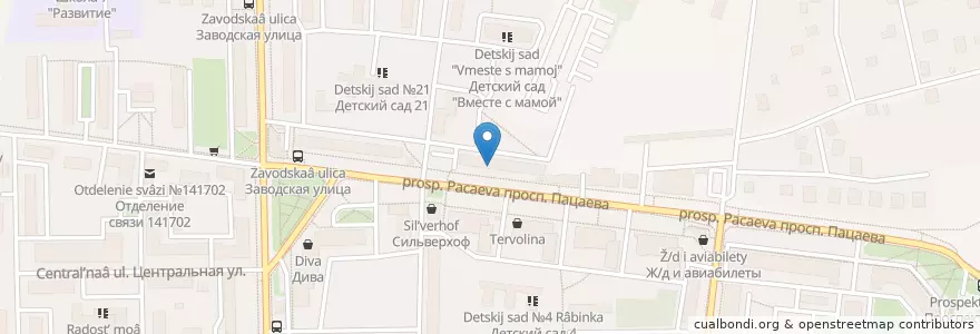 Mapa de ubicacion de Столички en 俄罗斯/俄羅斯, Центральный Федеральный Округ, 莫斯科州, Городской Округ Долгопрудный.