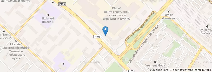 Mapa de ubicacion de Trust en روسيا, Центральный Федеральный Округ, محافظة موسكو, Городской Округ Люберцы.