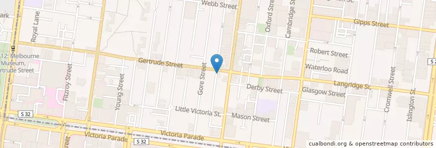Mapa de ubicacion de Trippy Taco en Avustralya, Victoria, City Of Yarra.