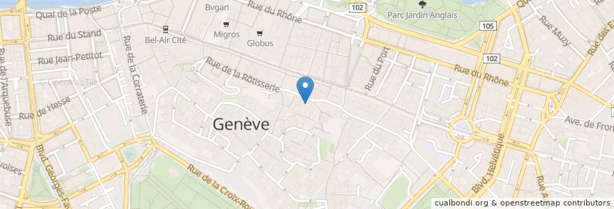 Mapa de ubicacion de Salle Centrale Madeleine en 瑞士, 日內瓦, 日內瓦, Genève.