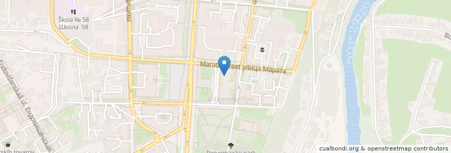 Mapa de ubicacion de Отделение связи 305002 en Russie, District Fédéral Central, Oblast De Koursk, Курский Район, Городской Округ Курск.