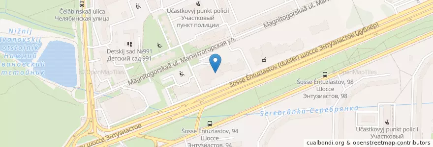 Mapa de ubicacion de СМП Банк en روسيا, Центральный Федеральный Округ, Москва, Восточный Административный Округ, Район Ивановское.