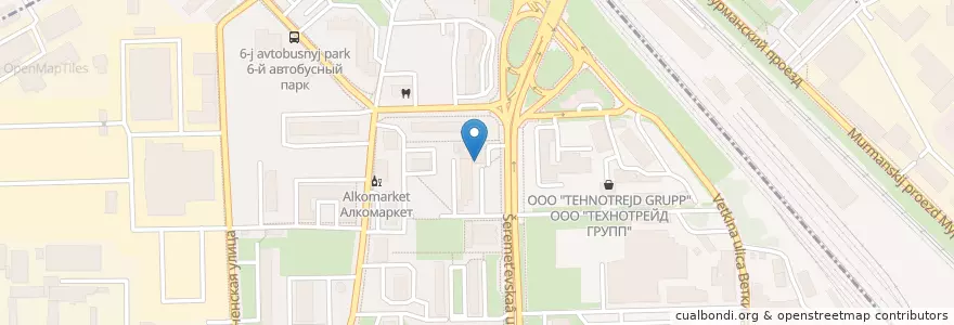 Mapa de ubicacion de Горздрав en روسيا, Центральный Федеральный Округ, Москва, Северо-Восточный Административный Округ, Район Марьина Роща.