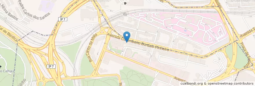 Mapa de ubicacion de Casa Mia en ポルトガル, Área Metropolitana De Lisboa, Lisboa, Grande Lisboa, リスボン, Campolide.
