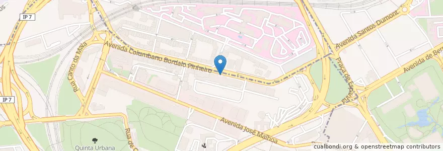 Mapa de ubicacion de XPTO en 포르투갈, Área Metropolitana De Lisboa, Lisboa, Grande Lisboa, 리스본, Campolide, Avenidas Novas.