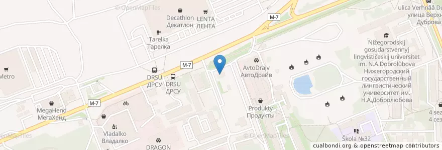 Mapa de ubicacion de АЗС33 Владимир en Rússia, Distrito Federal Central, Владимирская Область, Городской Округ Владимир.