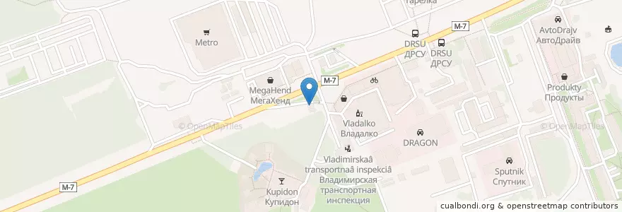 Mapa de ubicacion de Башкирнефть en روسيا, Центральный Федеральный Округ, فلاديمير أوبلاست, Городской Округ Владимир.