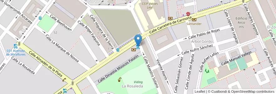 Mapa de ubicacion de 147 Carretera de Carmona en 西班牙, 安达鲁西亚, Sevilla, Sevilla.