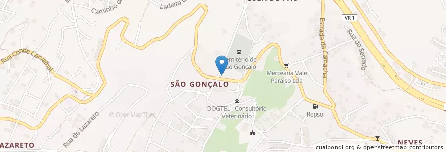Mapa de ubicacion de Farmácia de S. Gonçalo en Portekiz, São Gonçalo.