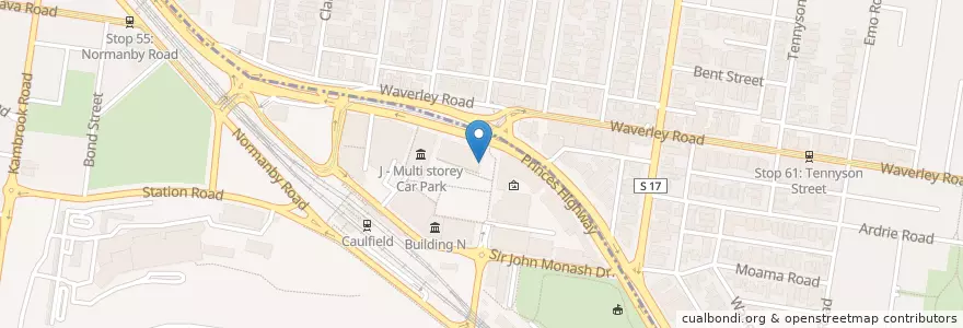 Mapa de ubicacion de MamaDuke en Austrália, Victoria, City Of Stonnington, City Of Glen Eira.