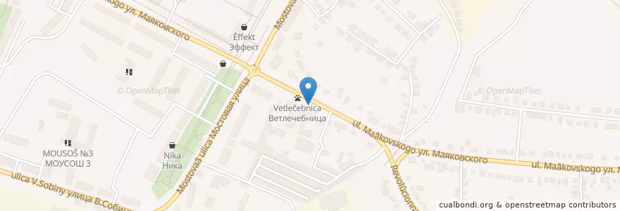 Mapa de ubicacion de Вертикаль Бильярд en Rusia, Центральный Федеральный Округ, Белгородская Область, Алексеевский Городской Округ.