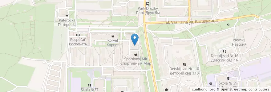 Mapa de ubicacion de Алькор плюс en 러시아, Центральный Федеральный Округ, Владимирская Область, Городской Округ Владимир.
