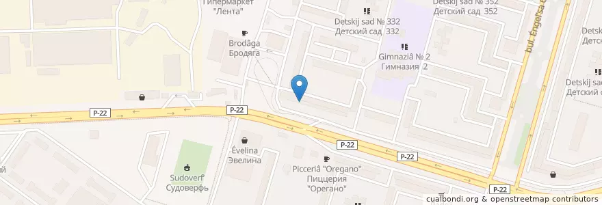 Mapa de ubicacion de Почтовое отделение № 112 en Rusia, Южный Федеральный Округ, Volgogrado, Городской Округ Волгоград.
