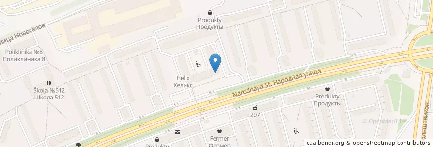 Mapa de ubicacion de Sberbank en Russia, Northwestern Federal District, Leningrad Oblast, Saint Petersburg, Nevsky District, Народный Округ.