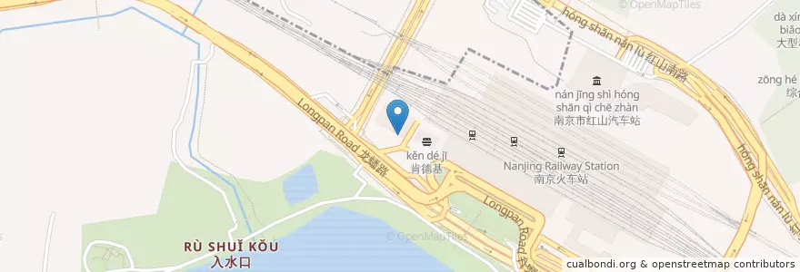 Mapa de ubicacion de 麦当劳 en China, Jiangsu, Nanjing, Xuanwu.