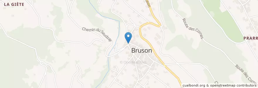 Mapa de ubicacion de Le Carrefour en Svizzera, Vallese, Entremont, Bagnes.