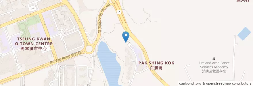 Mapa de ubicacion de Oscar By The Sea en Китай, Гуандун, Гонконг, Новые Территории, 西貢區 Sai Kung District.