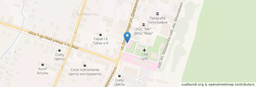 Mapa de ubicacion de Аптека en Russia, Northwestern Federal District, Arkhangelsk Oblast, Velsky District, Вельское Городское Поселение.