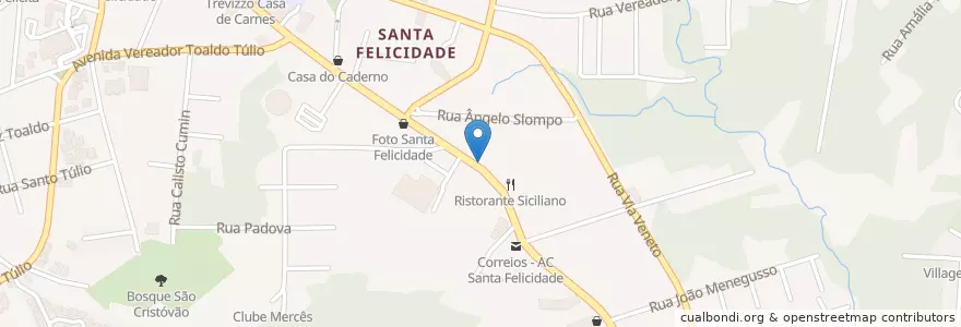 Mapa de ubicacion de Portal Restaurante en Brazilië, Regio Zuid, Paraná, Região Geográfica Intermediária De Curitiba, Região Metropolitana De Curitiba, Microrregião De Curitiba, Curitiba.