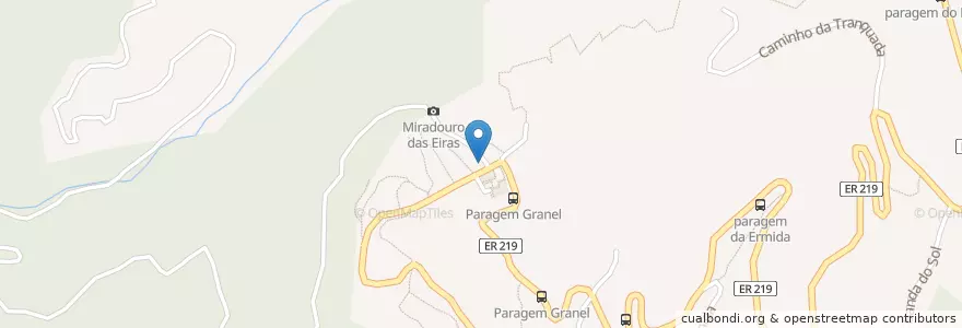 Mapa de ubicacion de Fontanário do Granel en Portekiz, Santana, Ilha.