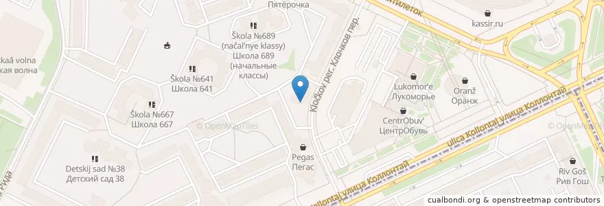 Mapa de ubicacion de Озерки en Russia, Northwestern Federal District, Leningrad Oblast, Saint Petersburg, Nevsky District, Округ Правобережный.
