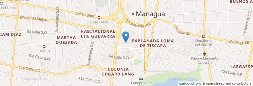 Mapa de ubicacion de Banpro en Никарагуа, Departamento De Managua, Managua (Municipio).