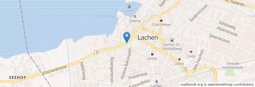Mapa de ubicacion de Habermacher en Svizzera, Svitto, March, Lachen.