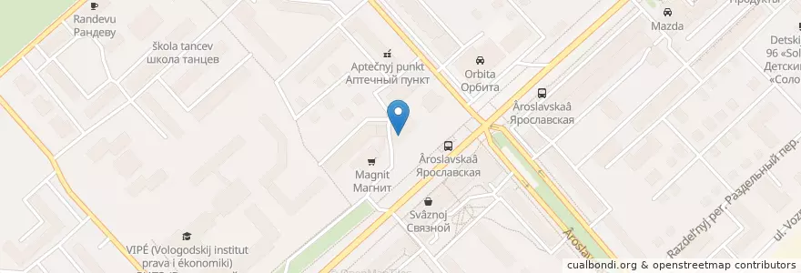 Mapa de ubicacion de Sberbank en Russia, Northwestern Federal District, Vologda Oblast, Vologodsky District, Vologda.