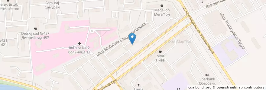 Mapa de ubicacion de Центральная районная библиотека им. 1 Мая en Russia, Volga Federal District, Nizhny Novgorod Oblast, Nizhny Novgorod.