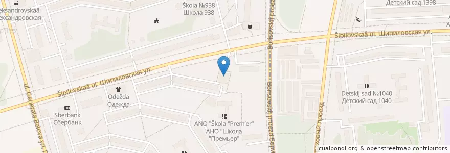 Mapa de ubicacion de Доктор Н en Russie, District Fédéral Central, Moscou, Южный Административный Округ.