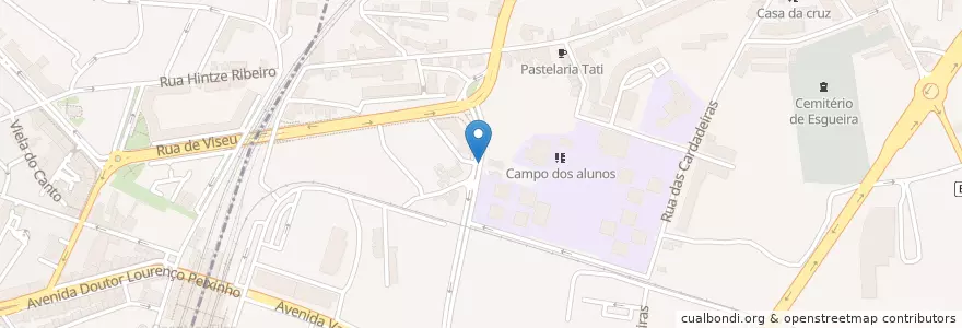 Mapa de ubicacion de Café Girassol en پرتغال, Aveiro, Centro, Baixo Vouga, Aveiro, Esgueira.