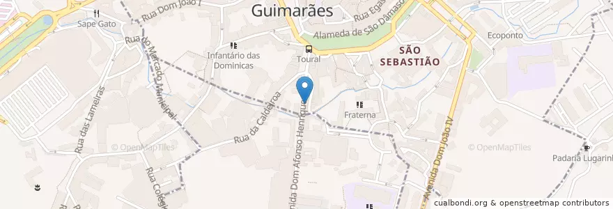 Mapa de ubicacion de Sala 141 en Portekiz, Norte, Braga, Ave, Guimarães.