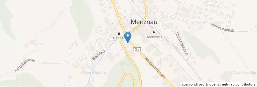 Mapa de ubicacion de Steiner en Switzerland, Luzern, Menznau.