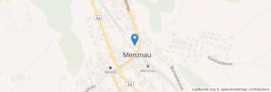 Mapa de ubicacion de Raiffeisenbank Menznau-Wolhusen en Schweiz/Suisse/Svizzera/Svizra, Luzern, Menznau.