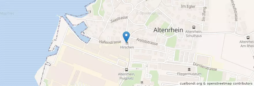 Mapa de ubicacion de Hirschen en Suíça, Sankt Gallen, Wahlkreis Rorschach, Thal.