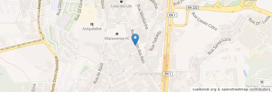 Mapa de ubicacion de Telepizza en Portugal, North, Área Metropolitana Do Porto, Porto, Vila Nova De Gaia, Mafamude E Vilar Do Paraíso.
