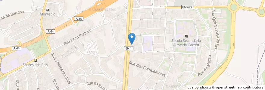 Mapa de ubicacion de Carpa en 葡萄牙, 北部大區, Área Metropolitana Do Porto, Porto, Vila Nova De Gaia, Mafamude E Vilar Do Paraíso.