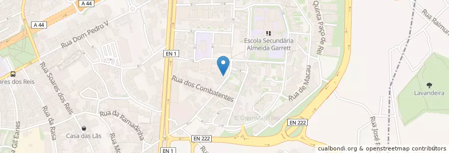 Mapa de ubicacion de O Padrinho, Tapas Wine Bar en Portugal, Norte, Área Metropolitana Do Porto, Porto, Vila Nova De Gaia, Mafamude E Vilar Do Paraíso.