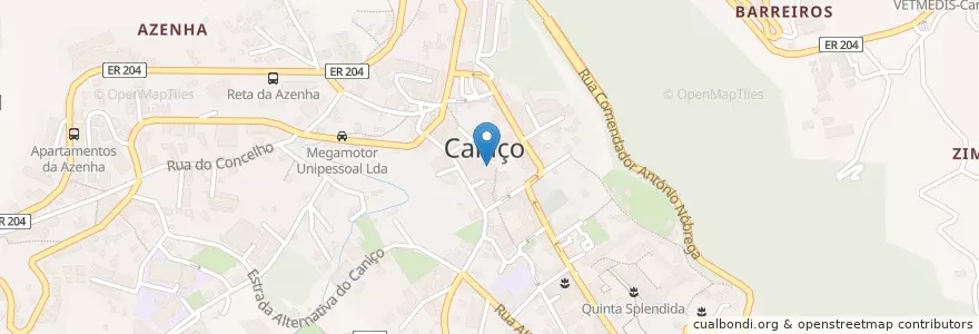 Mapa de ubicacion de Biblioteca Municipal do Caniço en Portogallo, Santa Cruz, Caniço.
