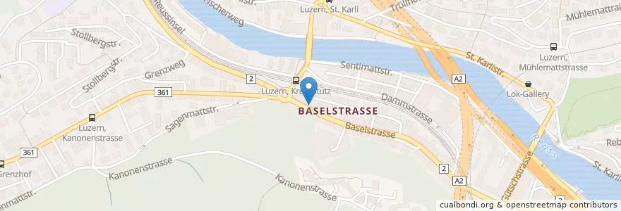 Mapa de ubicacion de Palma en Schweiz/Suisse/Svizzera/Svizra, Luzern, Luzern.
